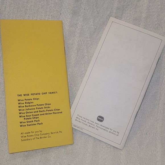 Pair of Vintage Wise Potato Chips Recipe Books - Picture 2 of 9